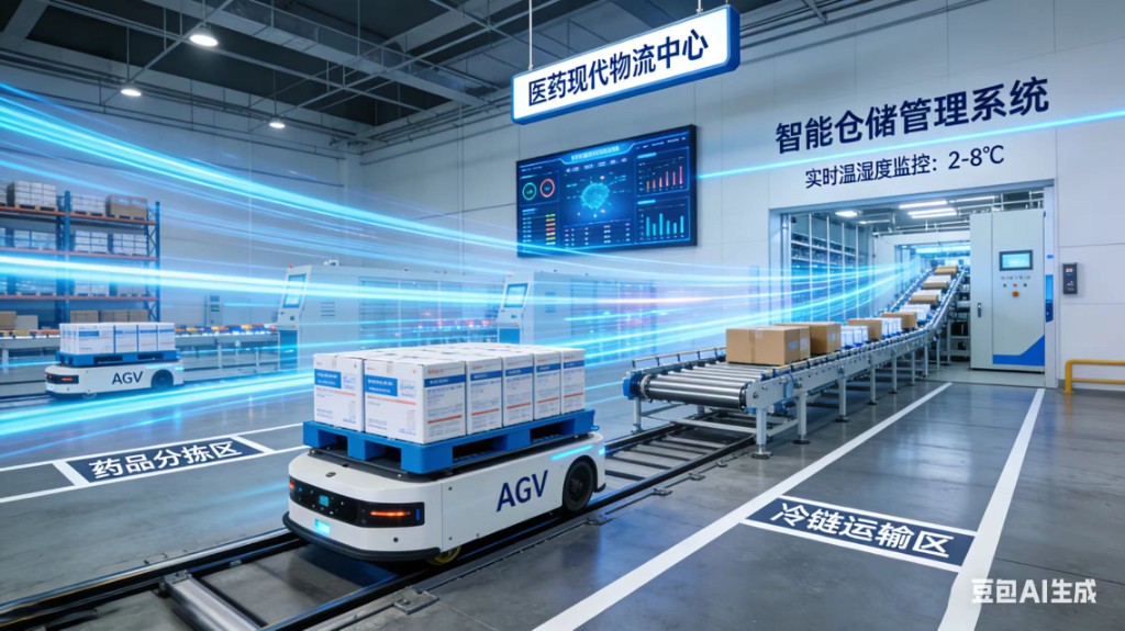 医药现代物流中心：智能仓储、冷链运输与数字化管理